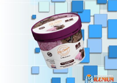 FIT CREAM: VOLCAN DE CHOCOLATE + FRUTILLA. SIN GLUTEN